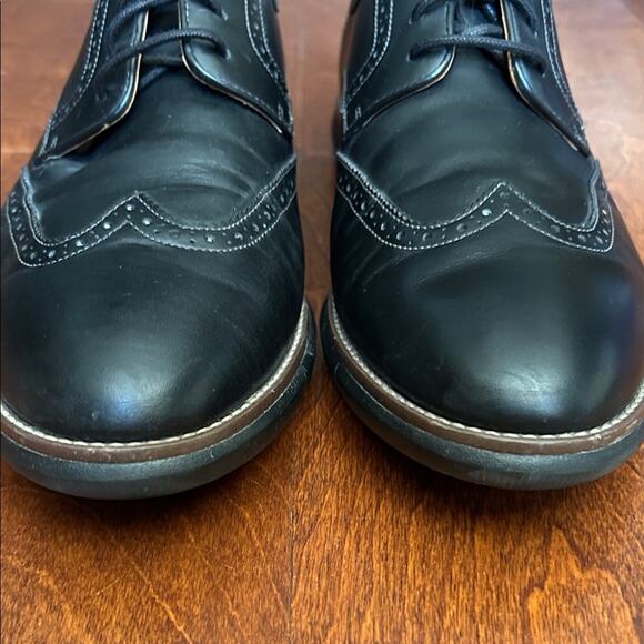 Johnston & Murphy Black Sheepskin Leather Oxfords, Size 12 main image 10
